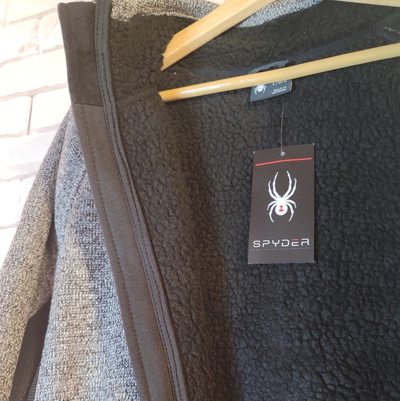 Spyder fleece lined full zip mens large - Picture 7 of 8